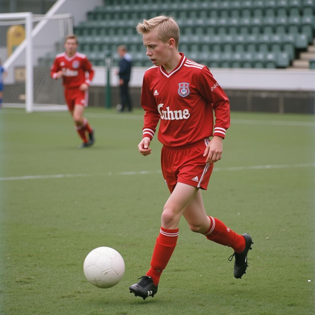 Erling Haaland Playing for Bryne FK Youth Team