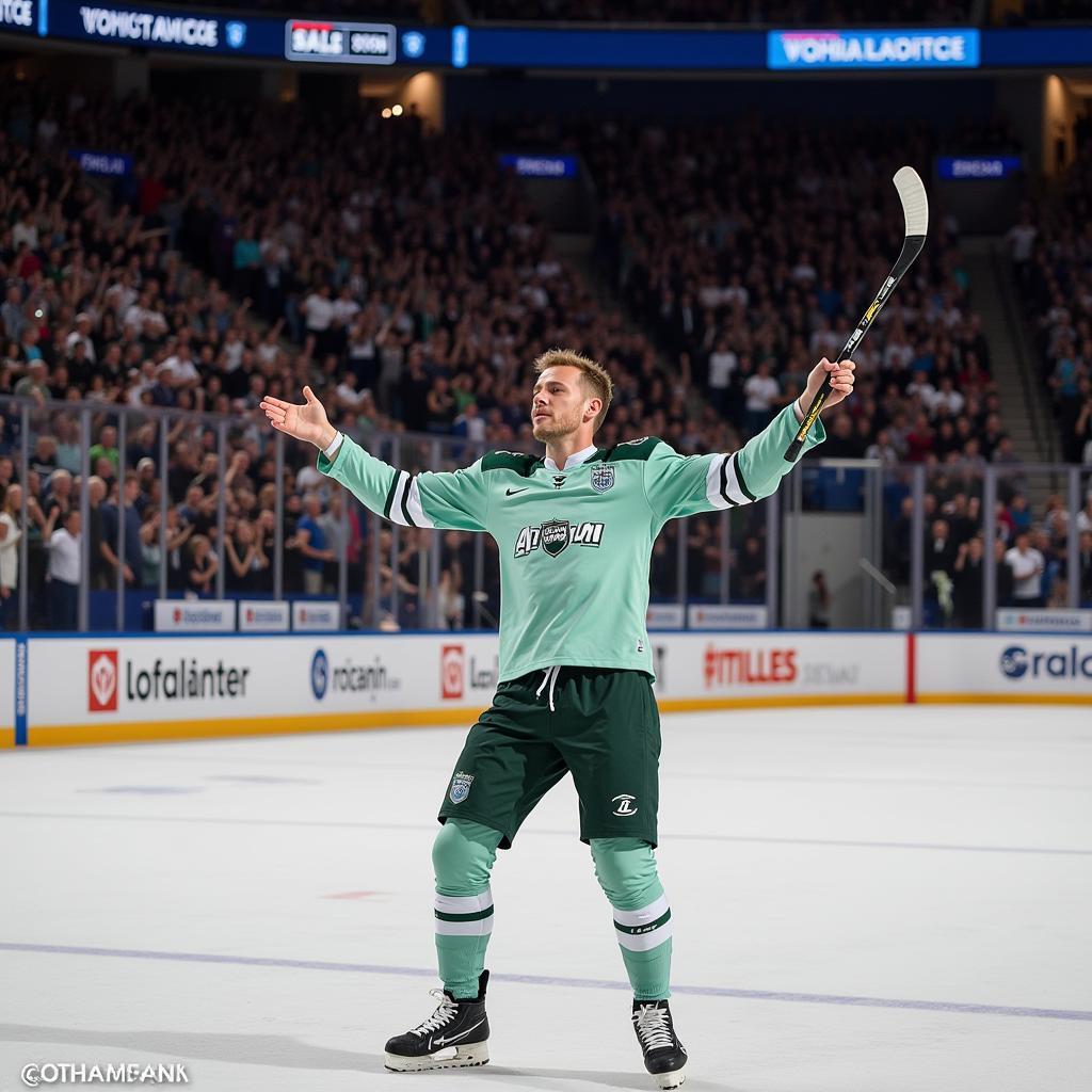 Haaland celebrates a goal