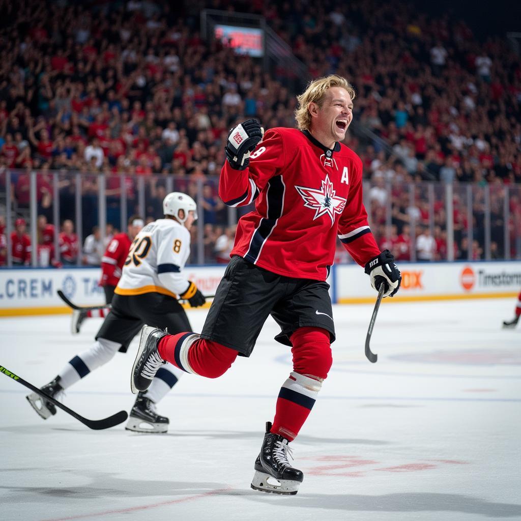 Erling Haaland celebrating a goal