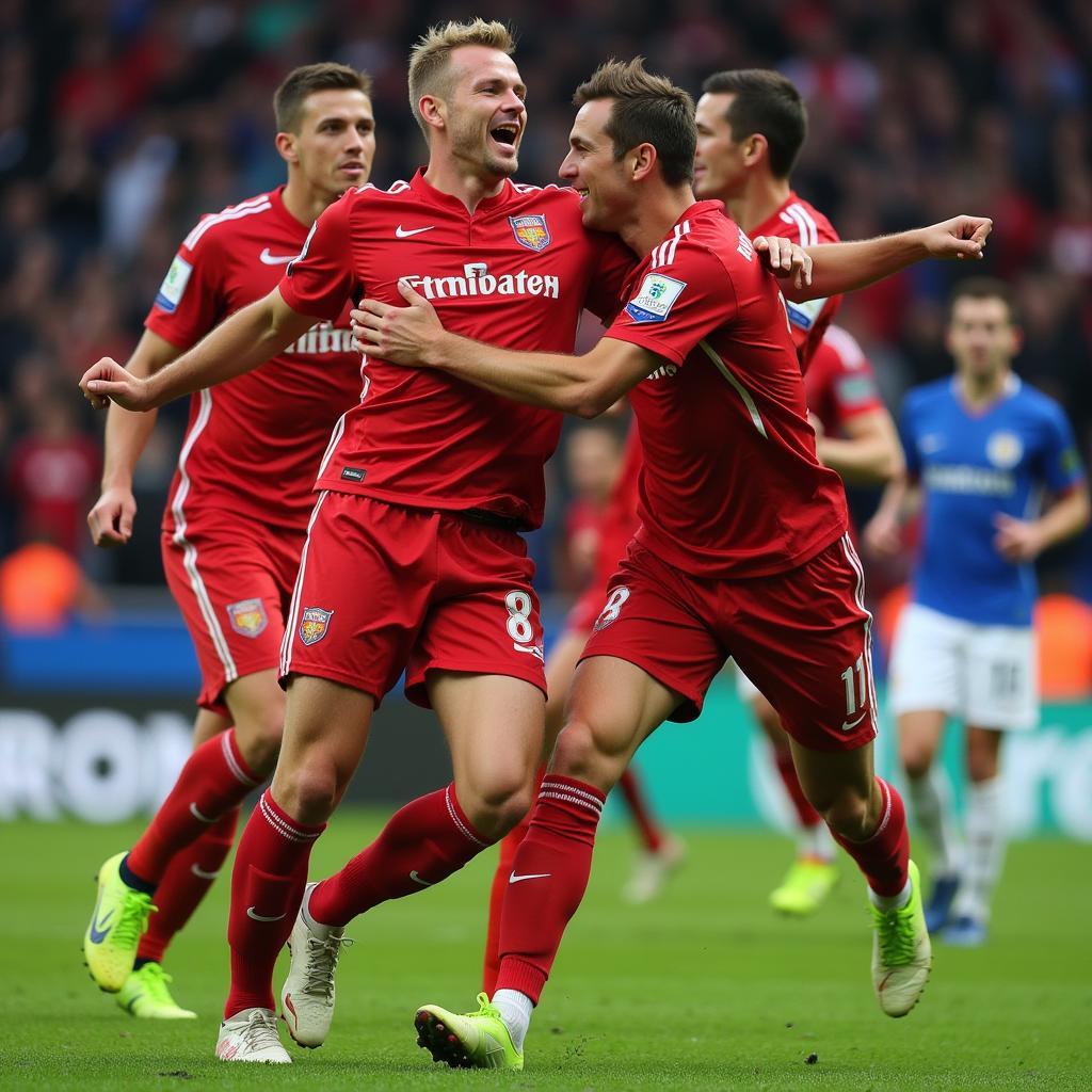 Erling Haaland celebrates a goal