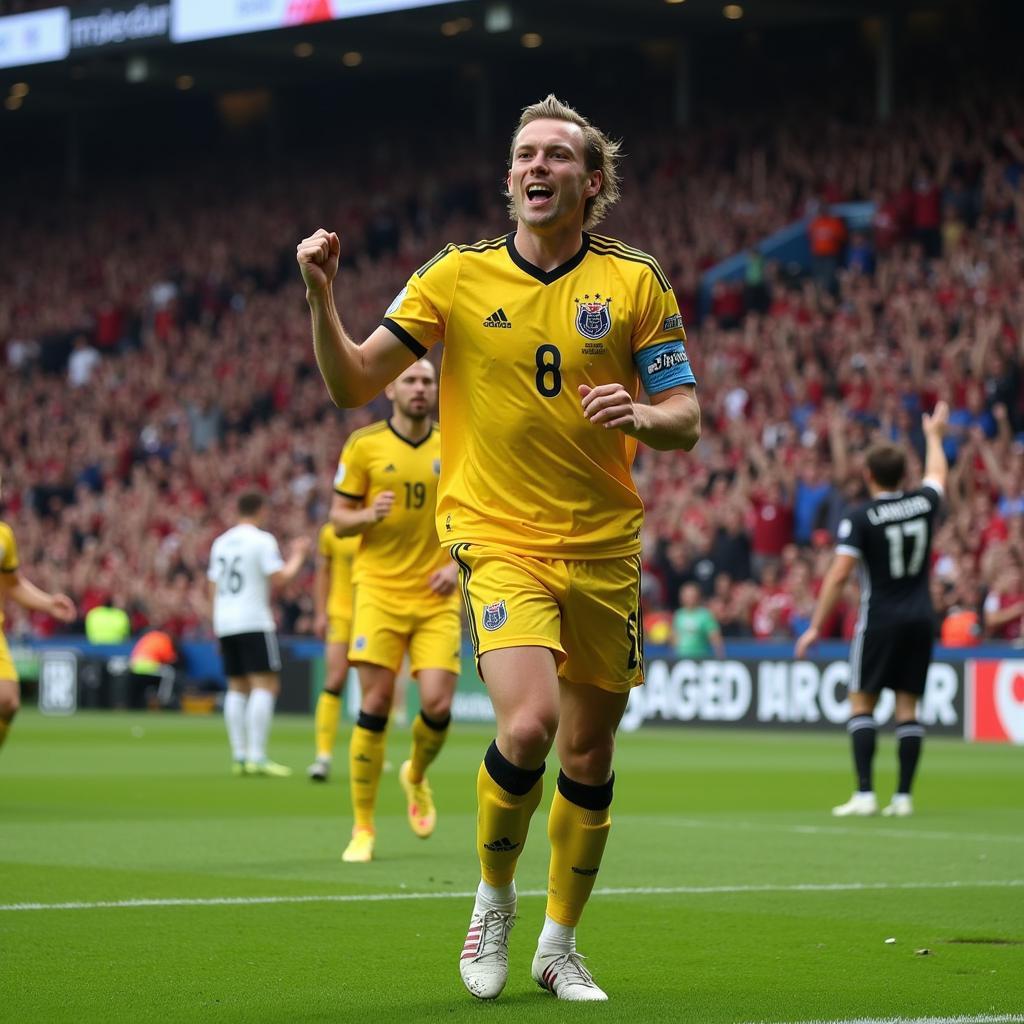 Erling Haaland Celebrating a Goal