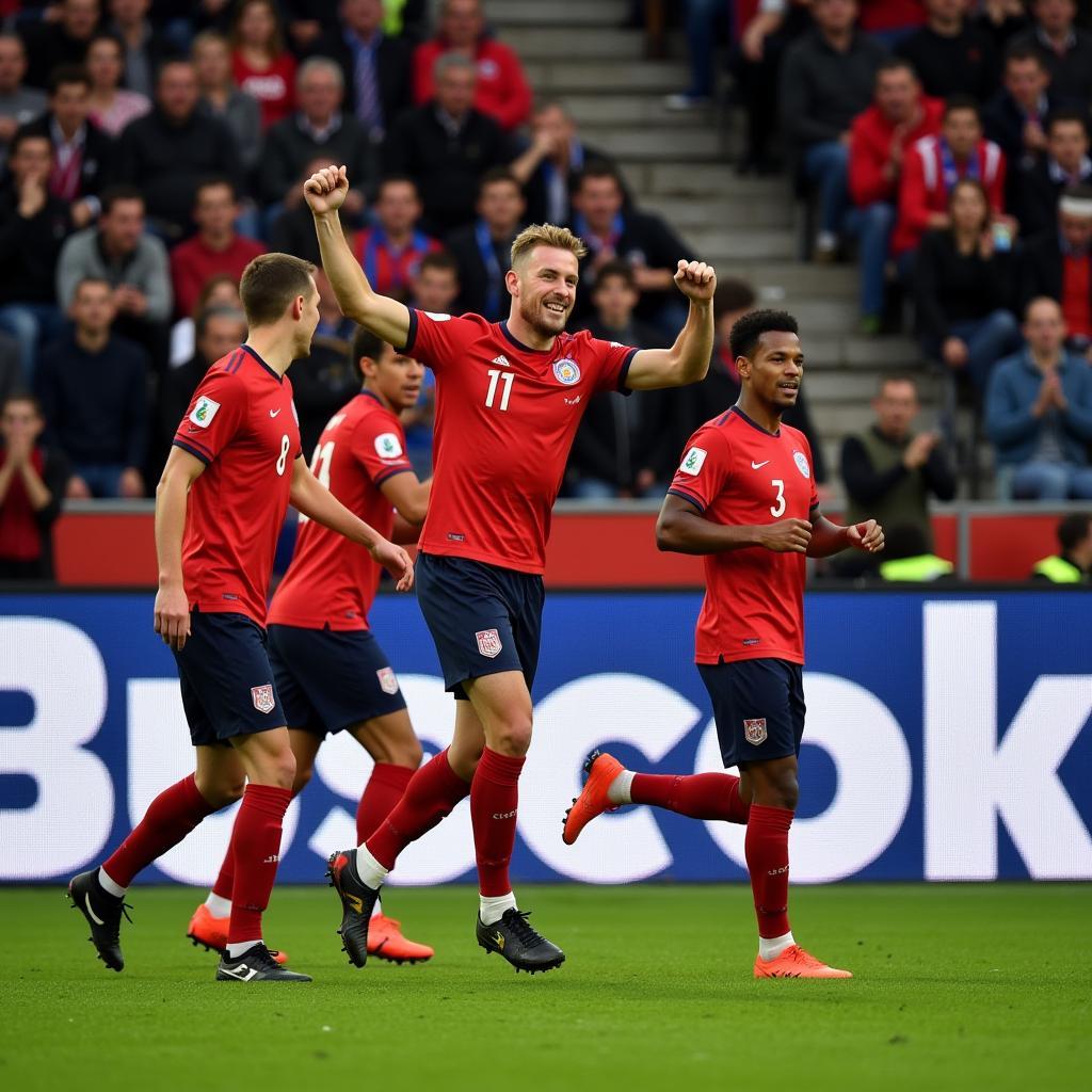 Erling Haaland Celebrating a Goal