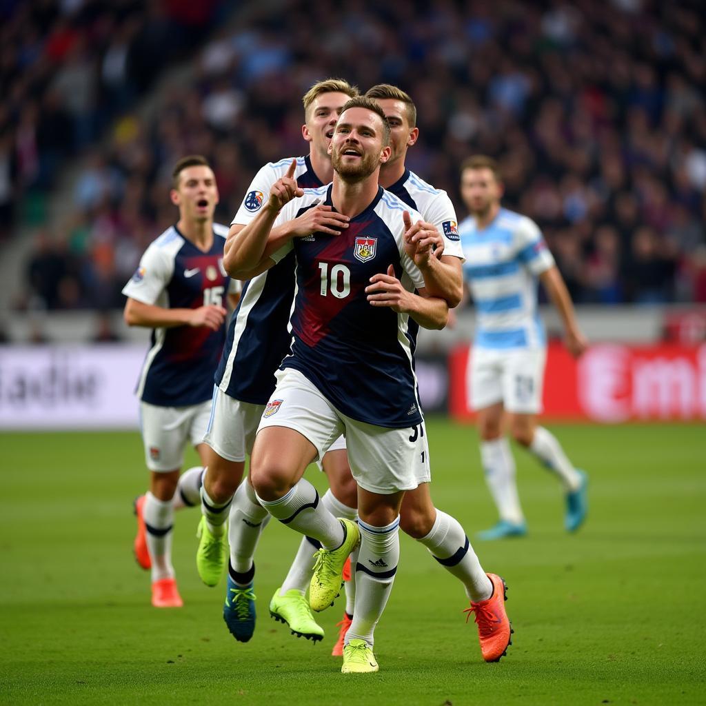 Erling Haaland Celebrating a Goal