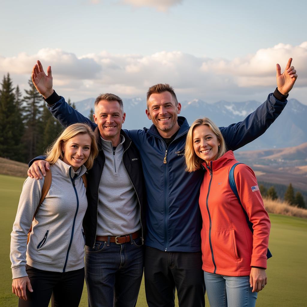 Erling Haaland celebrating with his family