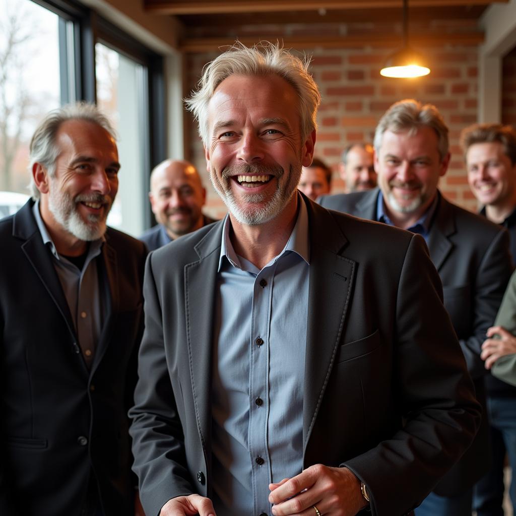 Erling Haaland celebrating a victory with friends