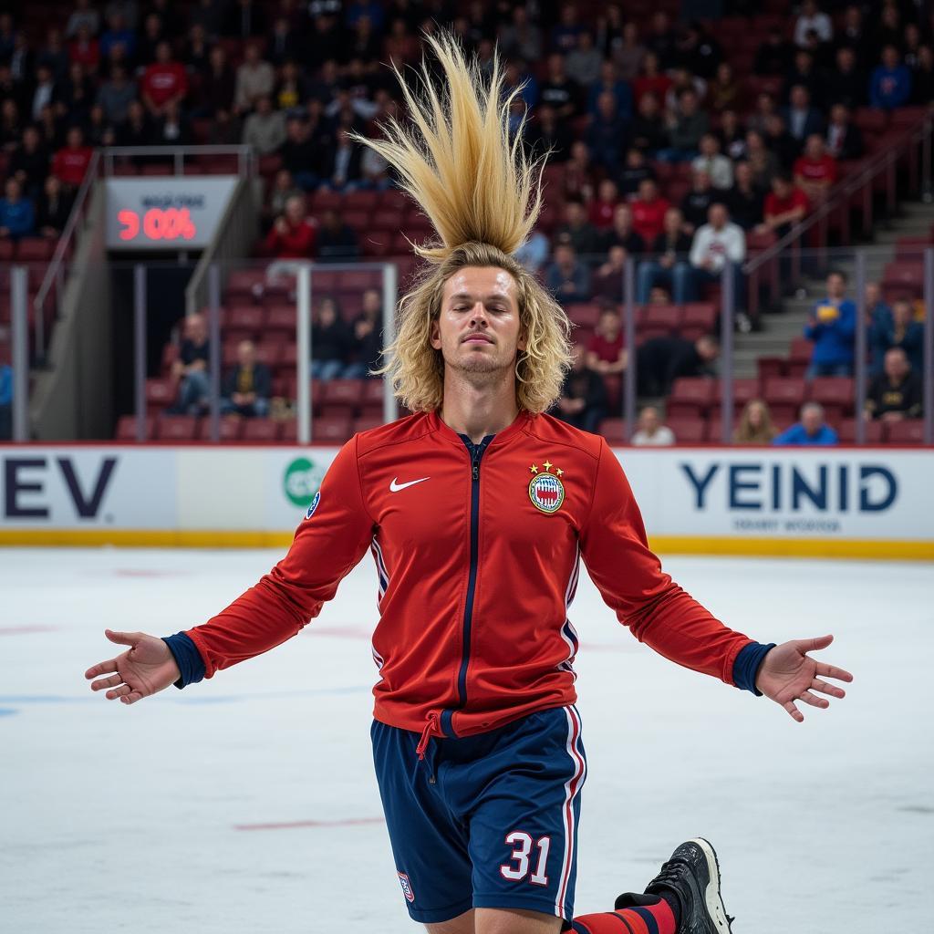 Erling Haaland celebrating a goal