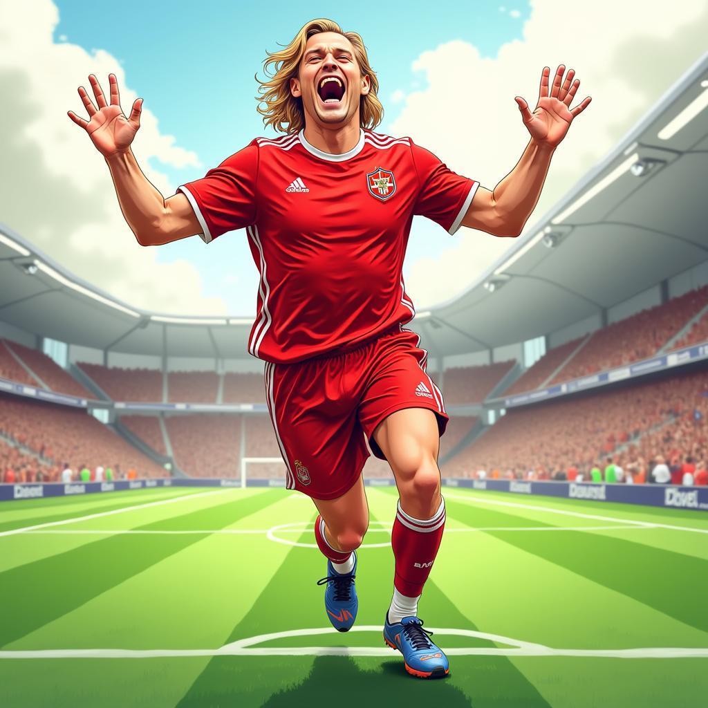 Erling Haaland Goal Celebration Clipart