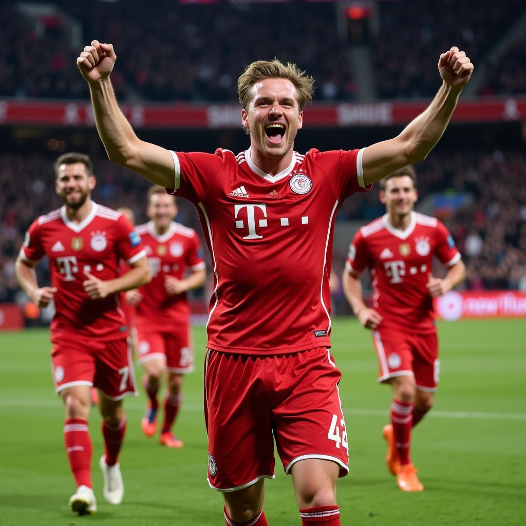 Erling Haaland celebrates a goal in the UEFA Champions League