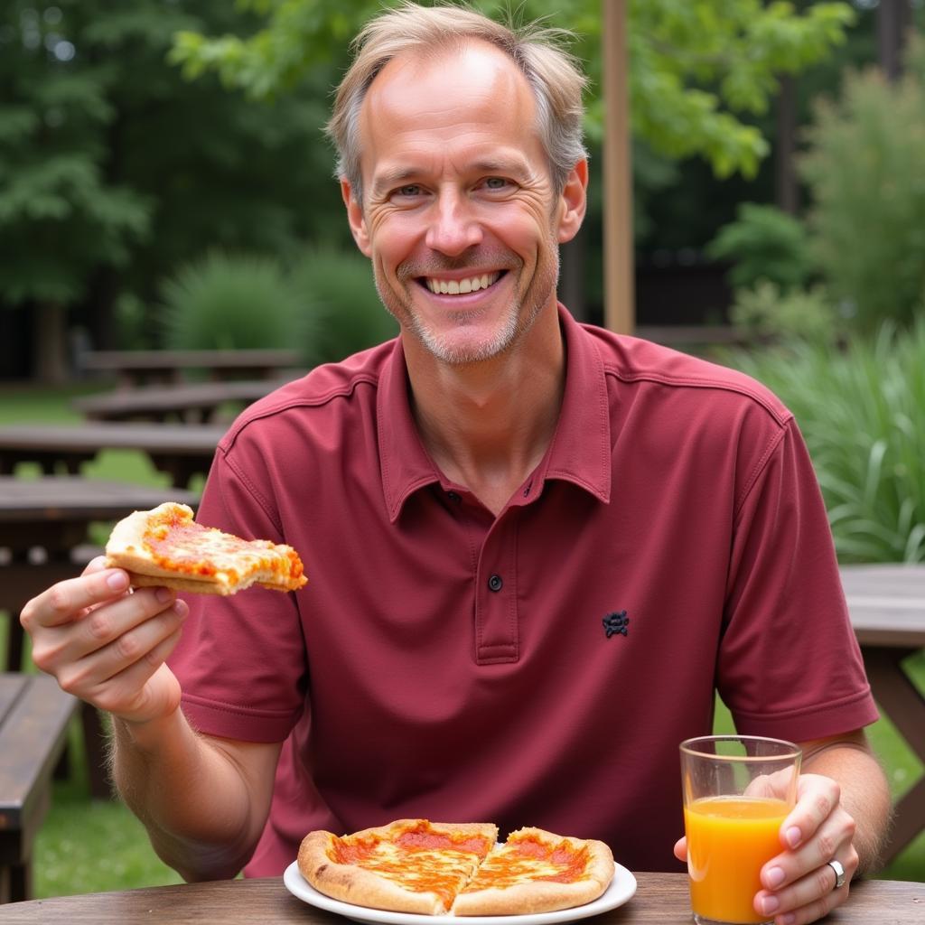 Erling Haaland Enjoying a Cheat Meal