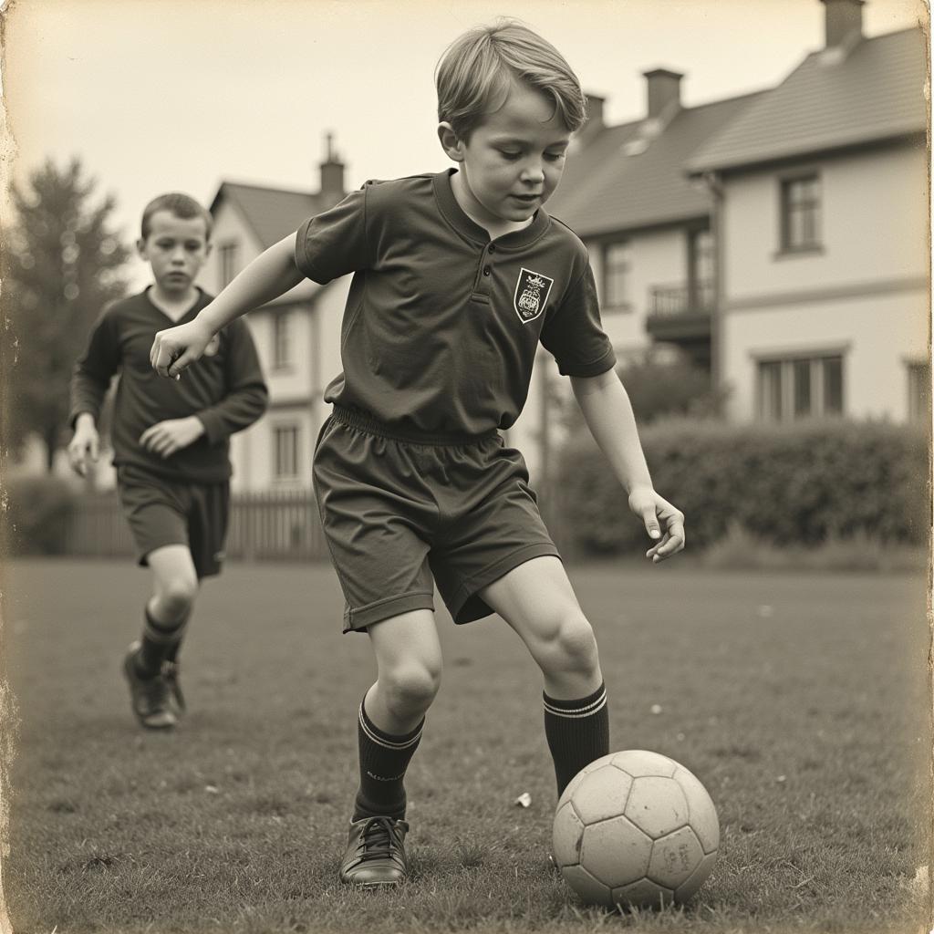 Erling Haaland as a child