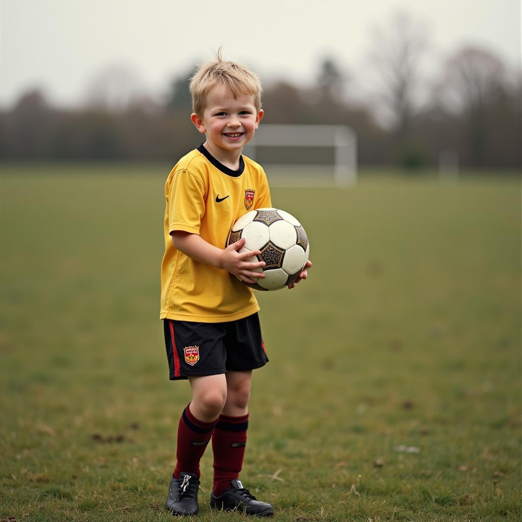 Erling Haaland as a child