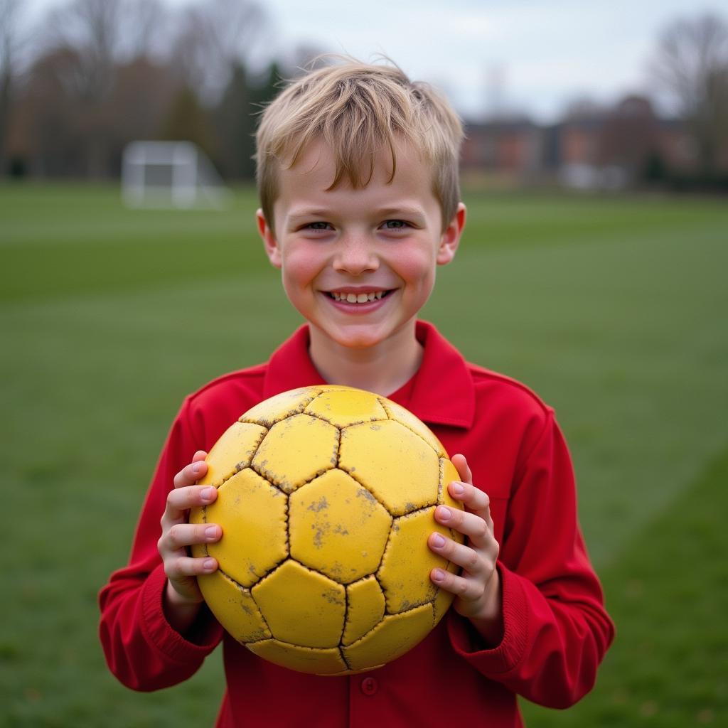 Erling Haaland as a child