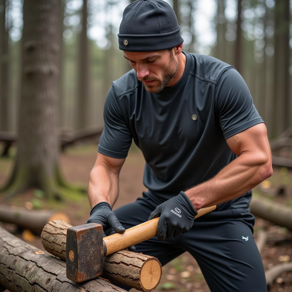 Erling Haaland Chopping Wood