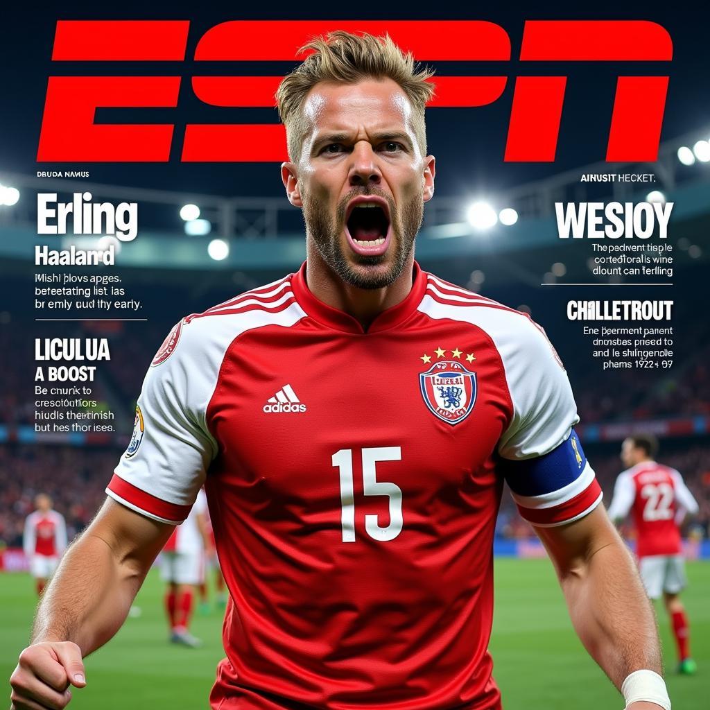 Erling Haaland graces the cover of ESPN Magazine