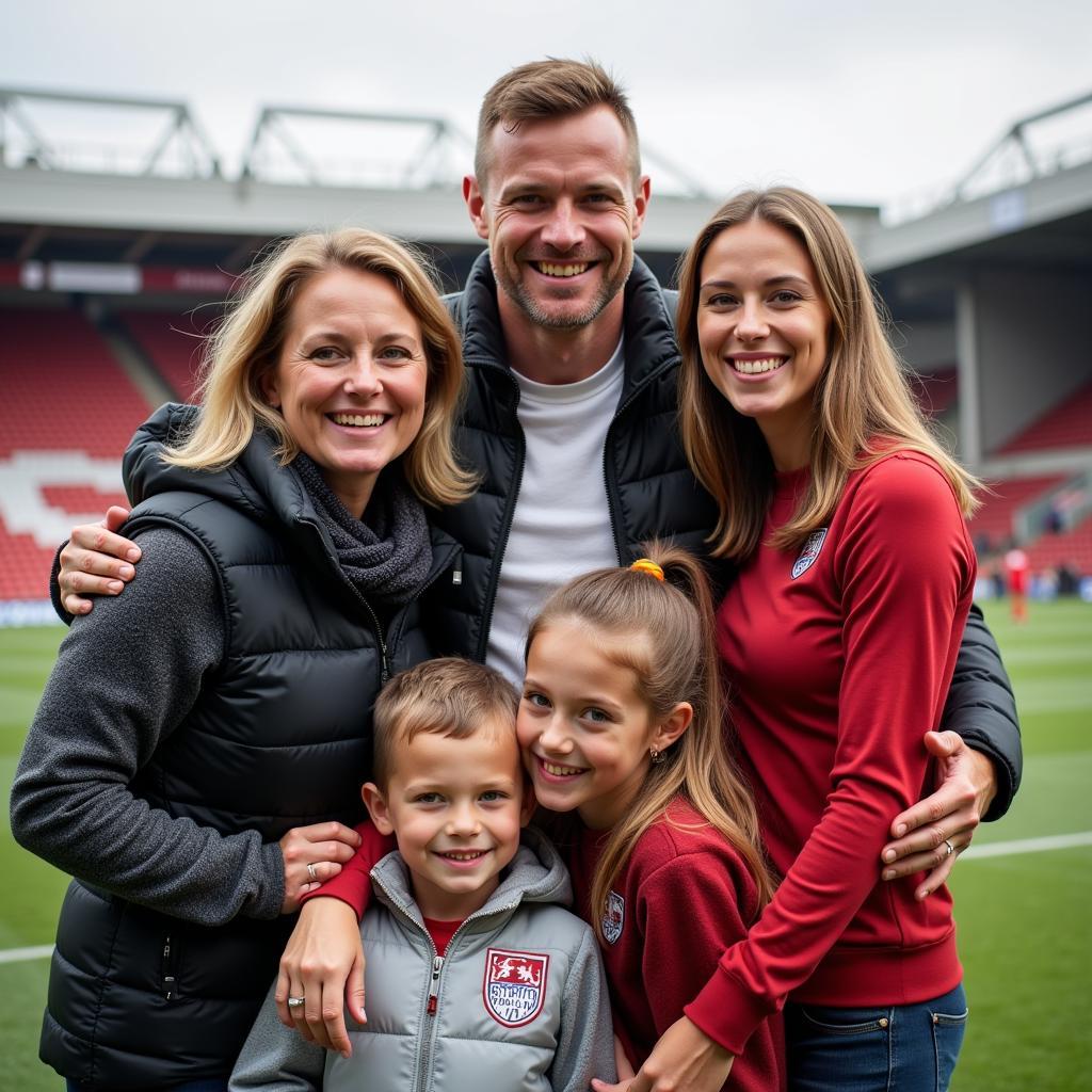 Erling Haaland with family