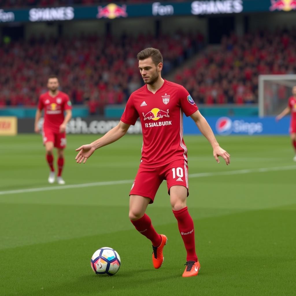 Erling Haaland in FIFA 20 playing for Red Bull Salzburg