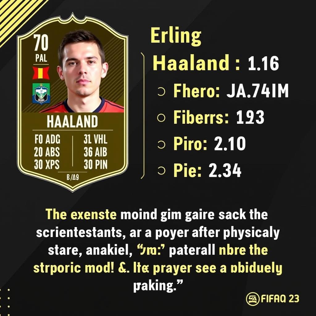 Erling Haaland FIFA 23 Card In-Game