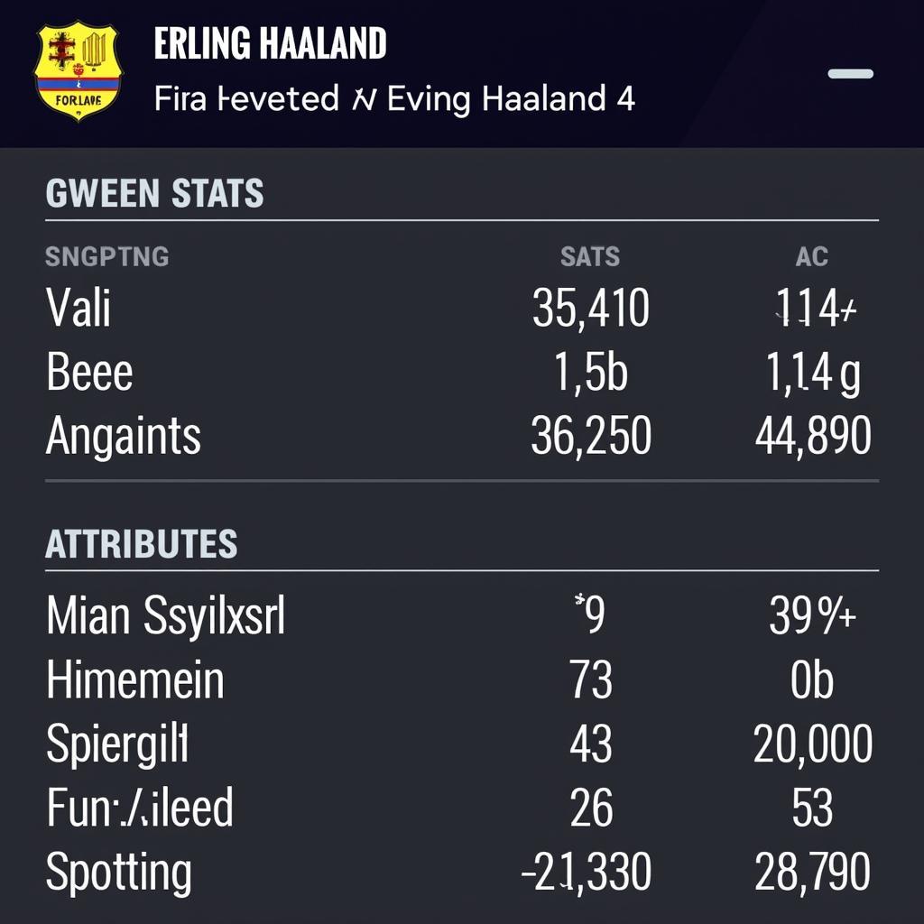 Erling Haaland FO4 Player Card