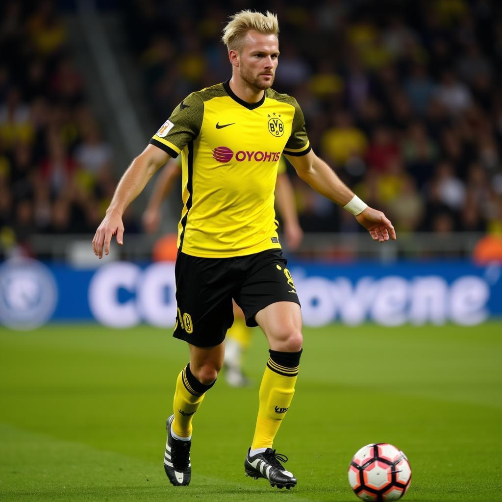 Erling Haaland in Borussia Dortmund kit