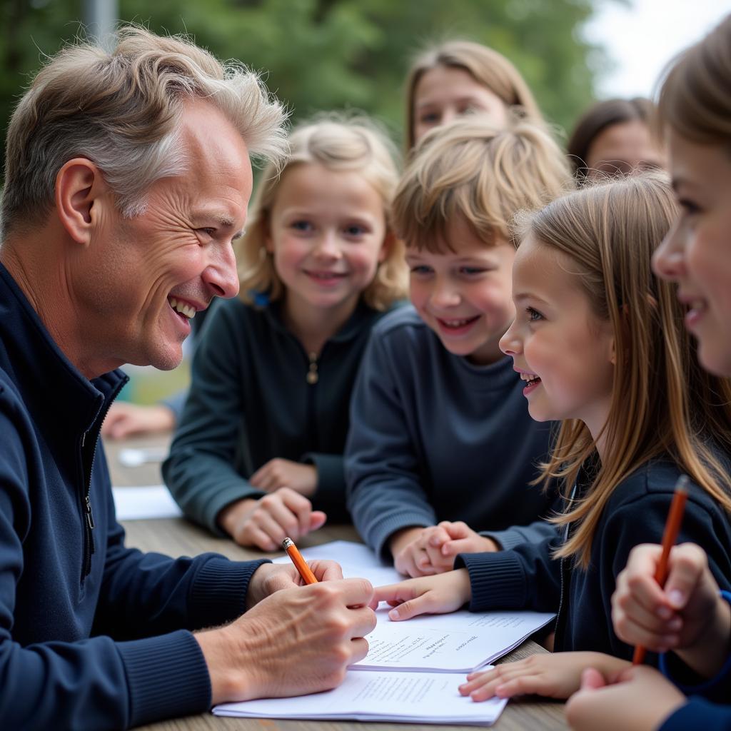 Erling Haaland taking the time to engage with his fans