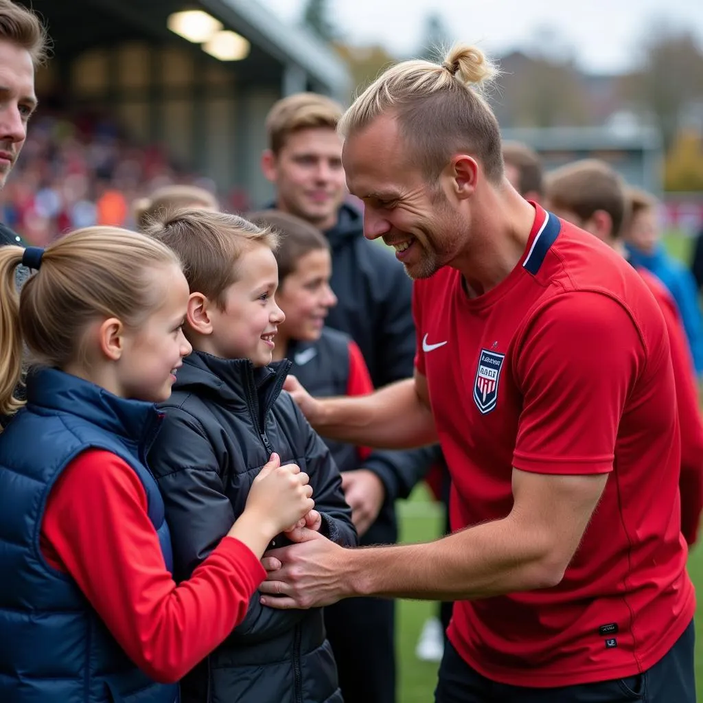 Erling Haaland with Fans