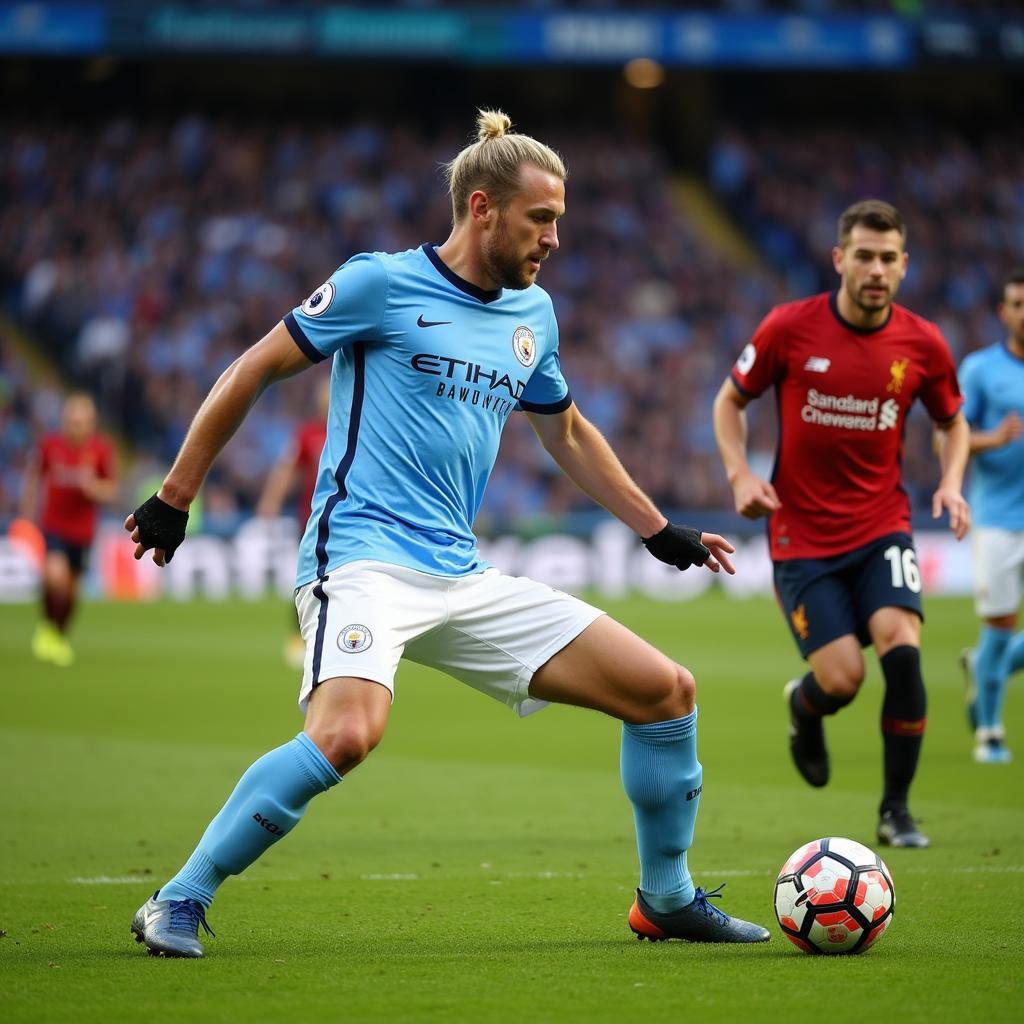 Erling Haaland leads the attack for Manchester City