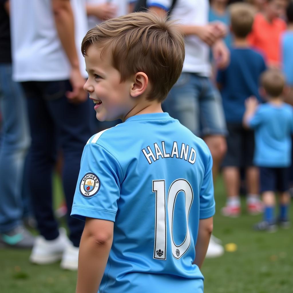 Erling Haaland Manchester City Kids Kit