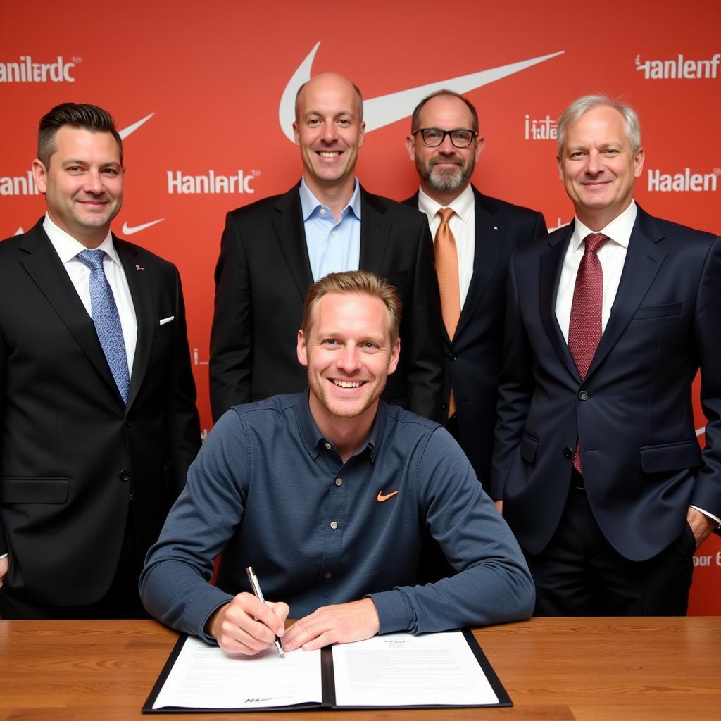 Haaland Signing Nike Contract