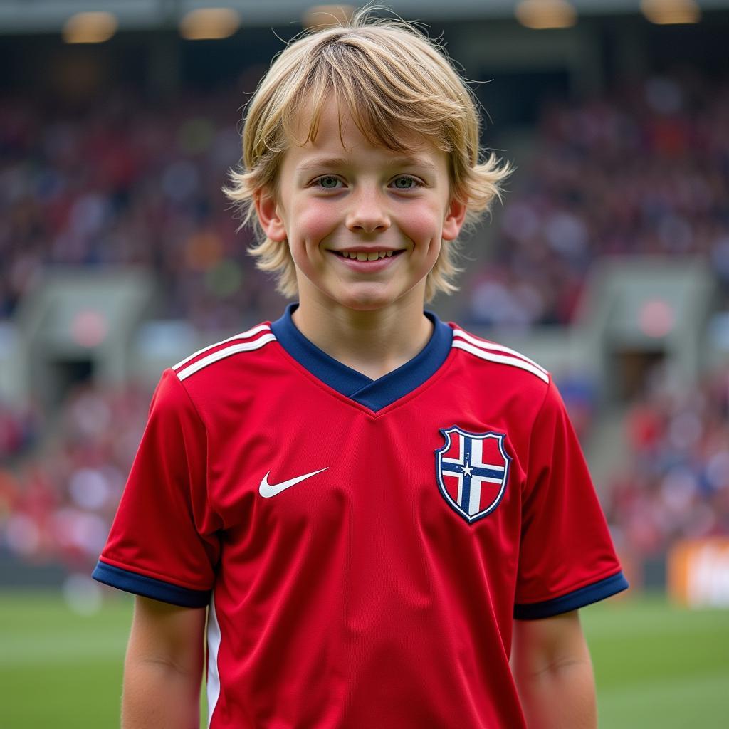 Erling Haaland in Norway National Team Jersey