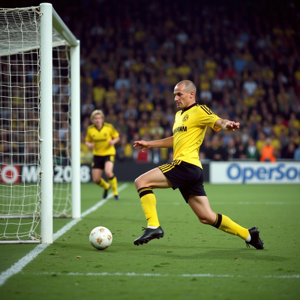 Erling Haaland scores for Borussia Dortmund