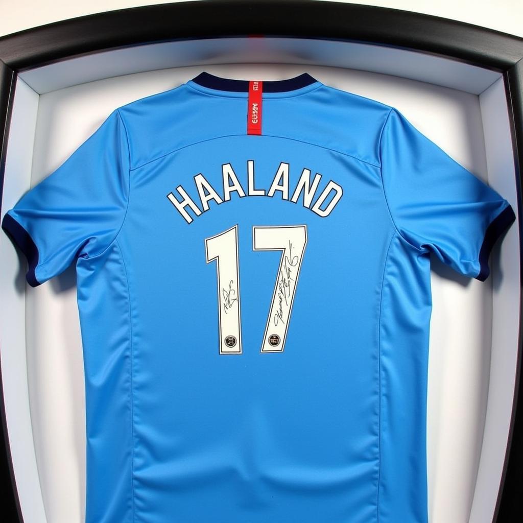 Erling Haaland Signed Manchester City Jersey