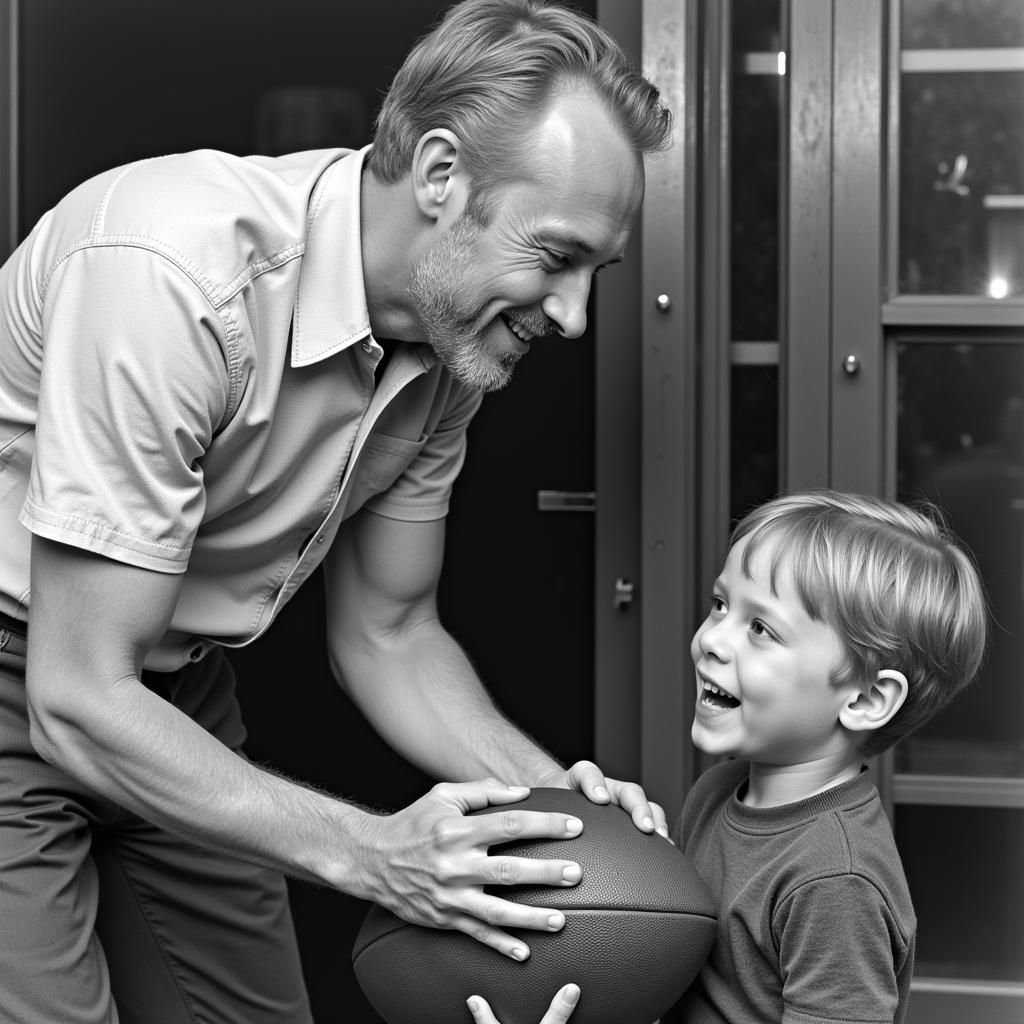 Erling Haaland signing an autograph for a young fan