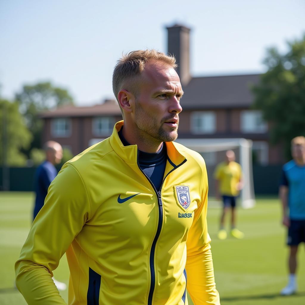 Erling Haaland training intensely