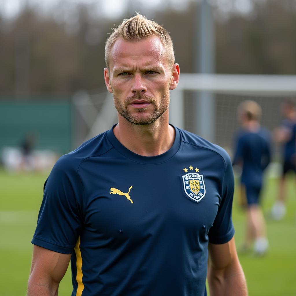 Erling Haaland training intensely