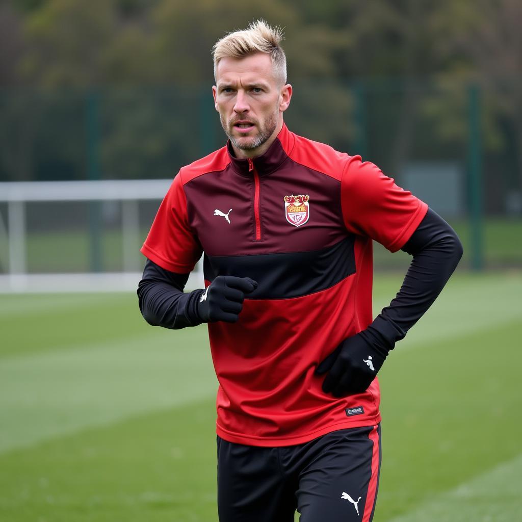 Erling Haaland in training