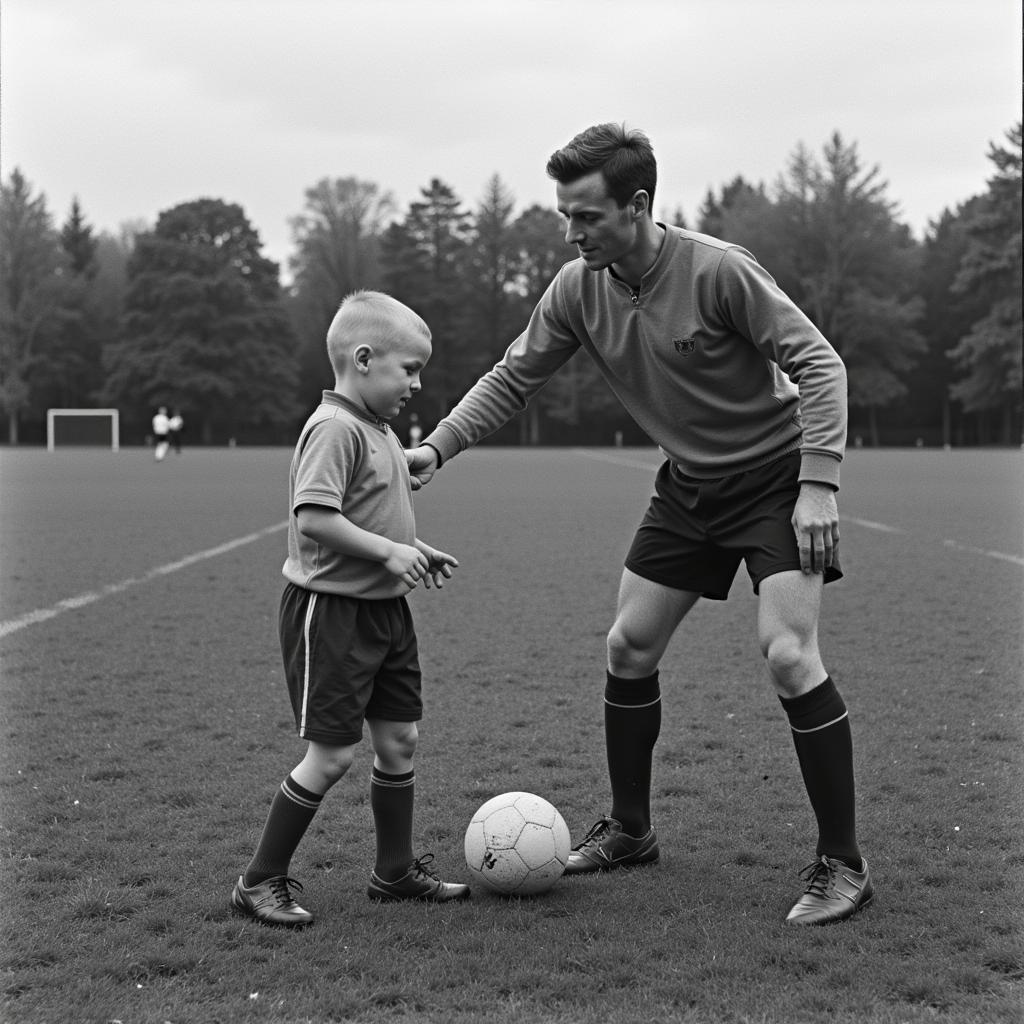 Erling Haaland training under his father's guidance