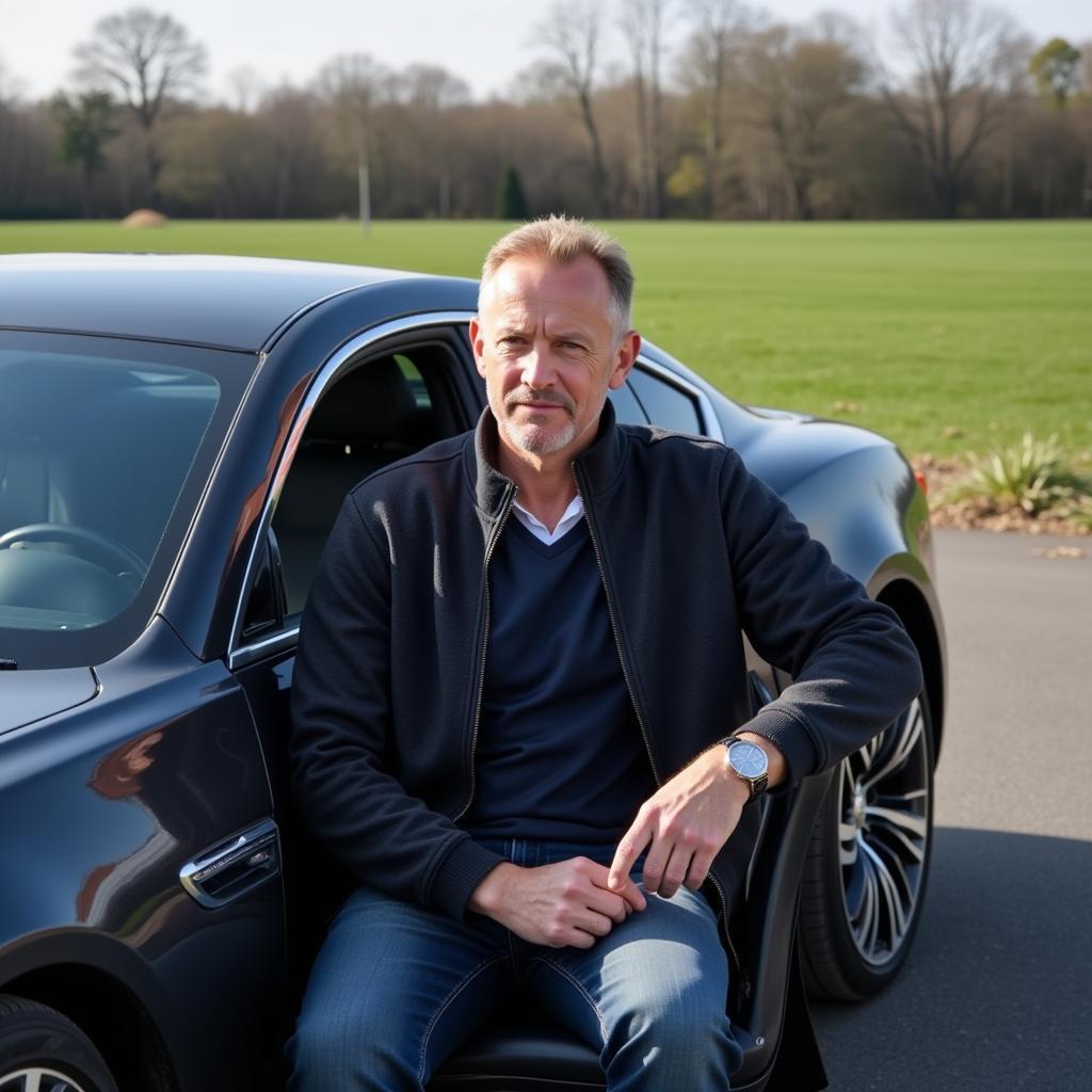 Erling Haaland arriving at the training ground