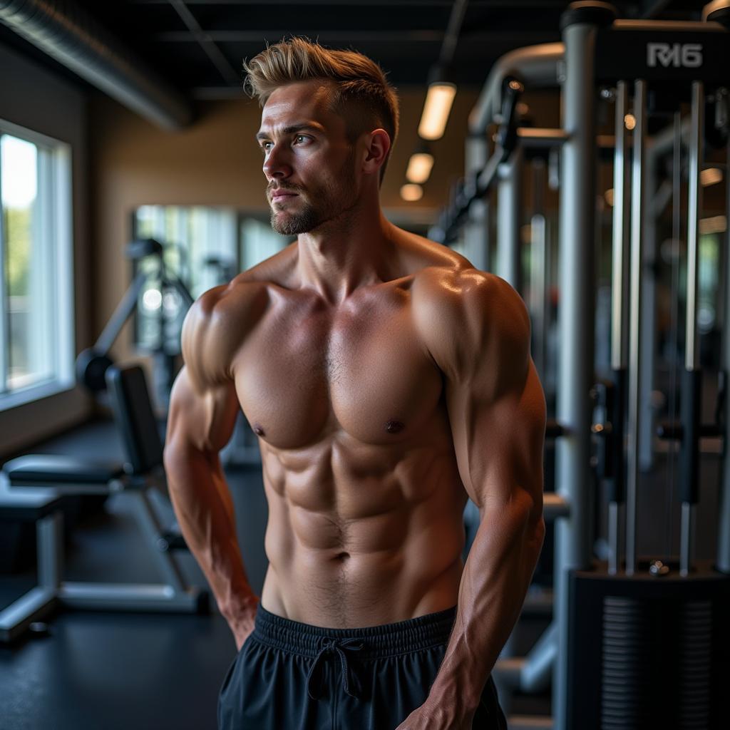 Erling Haaland engaged in rigorous gym training