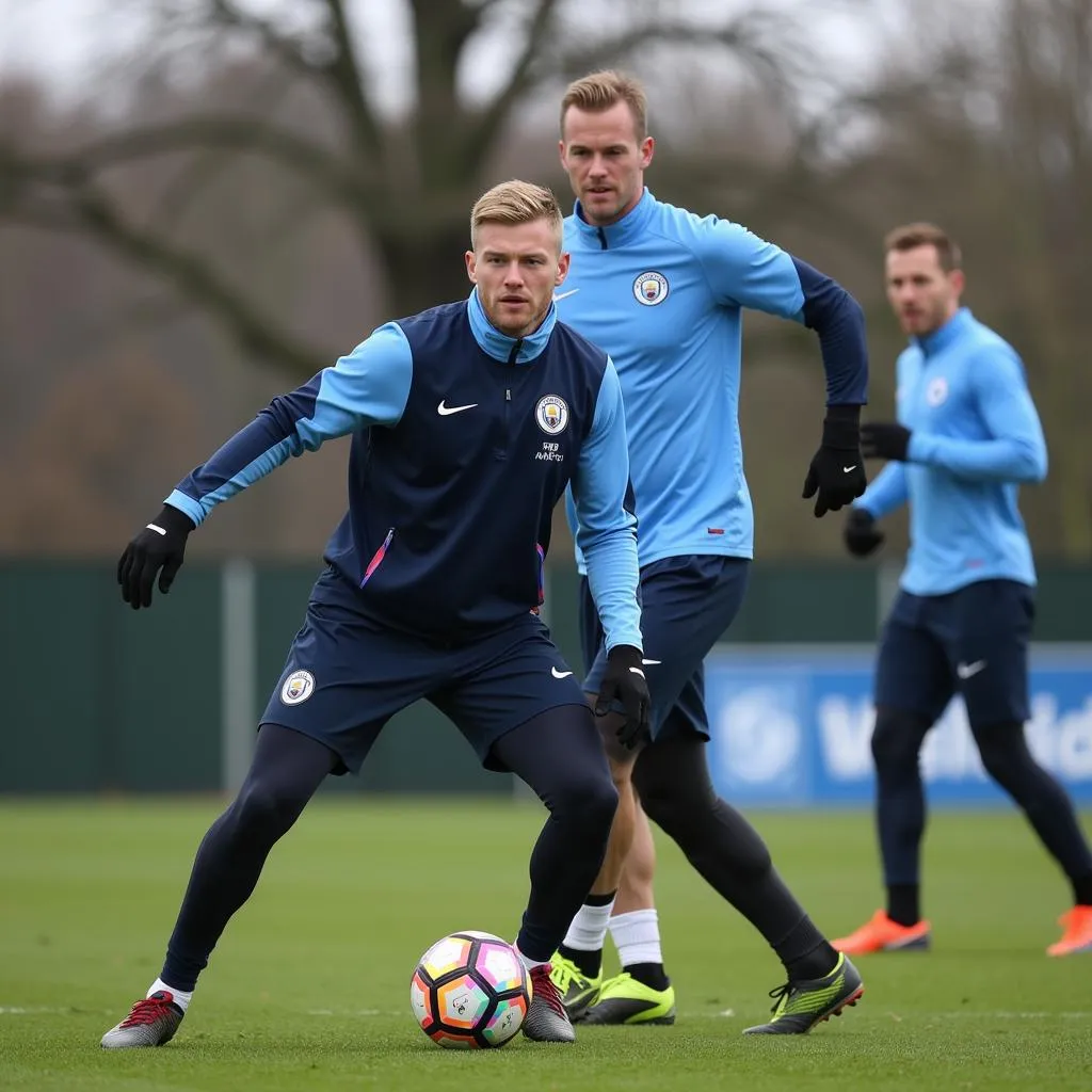 Erling Haaland Training with Manchester City