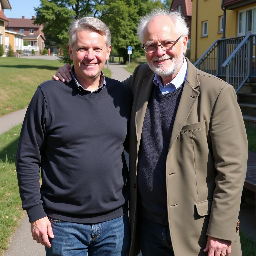 Erling Haaland with his Father, Alf-Inge Haaland