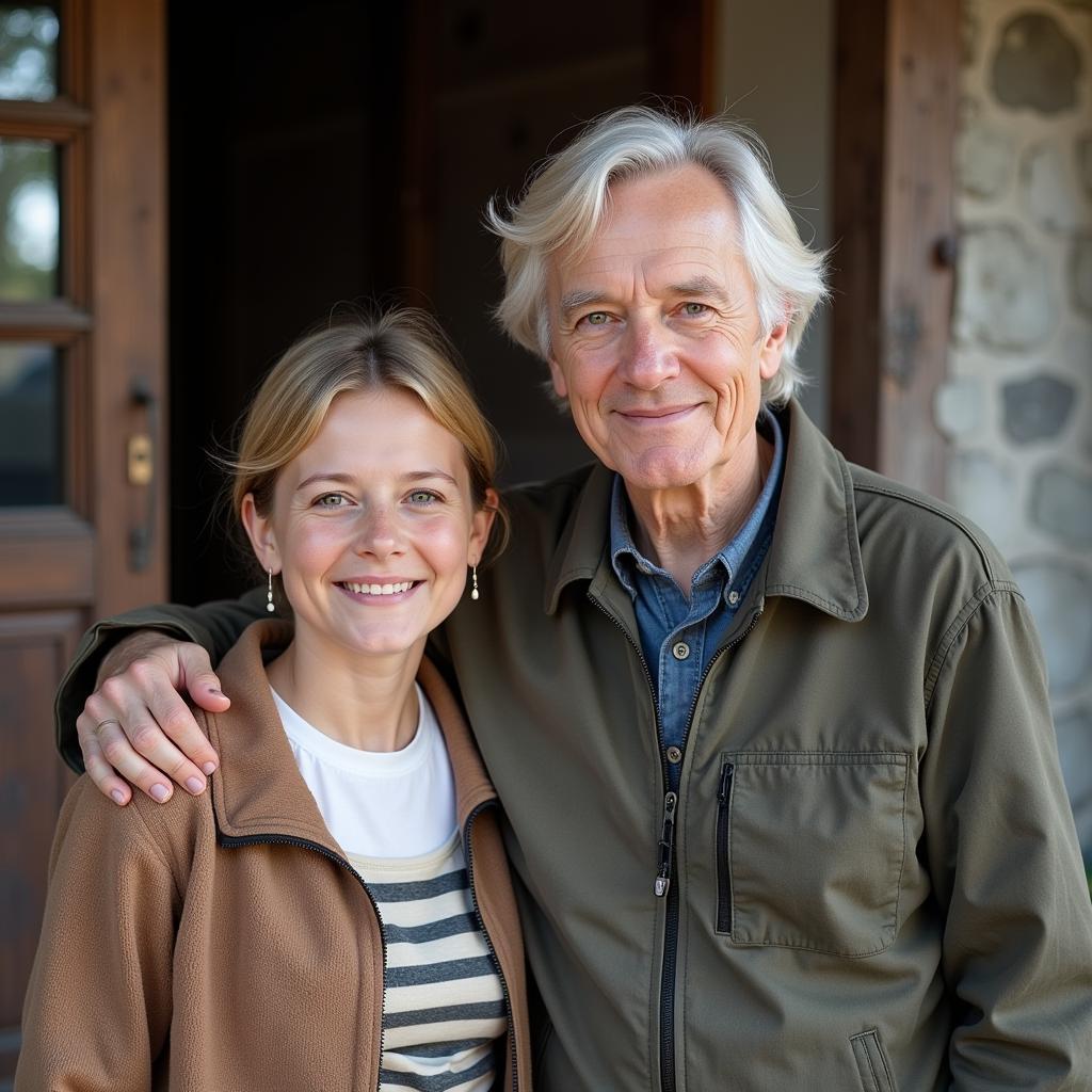 Erling Haaland with his mother Gry Marita Braut