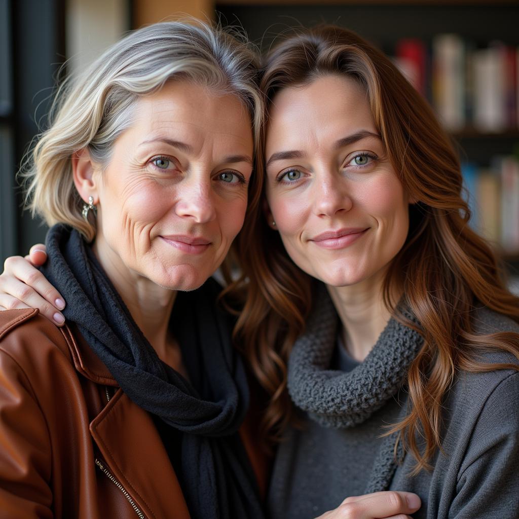 Erling Haaland with his mother, Gry Marita Braut