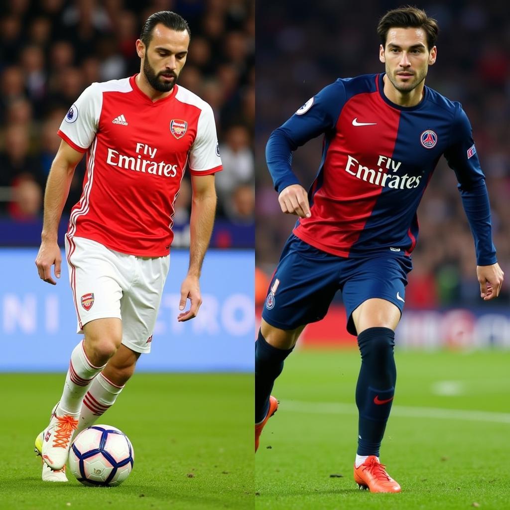 Cesc Fabregas orchestrating play for Arsenal and PSG