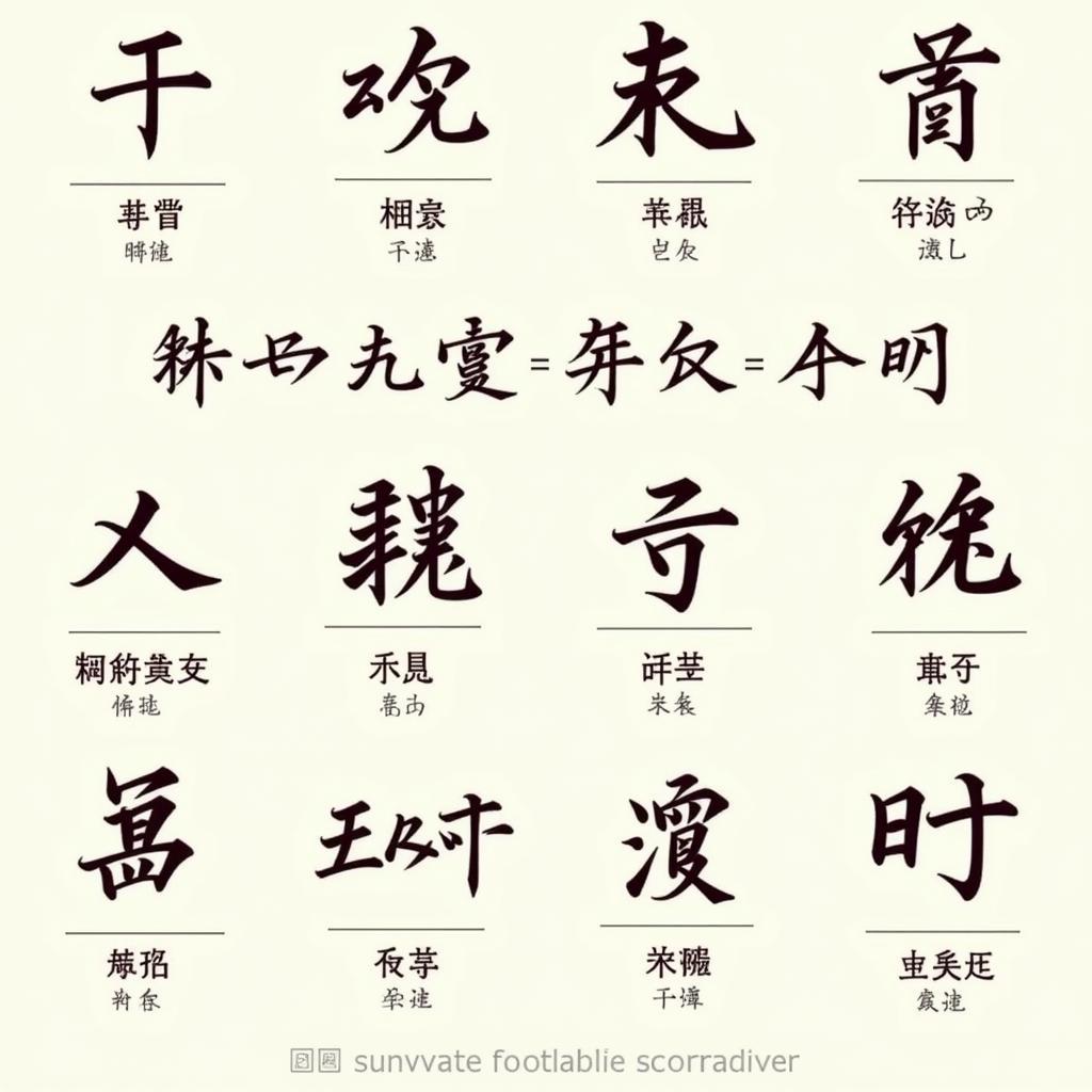 Examples of famous footballer names written in Chinese