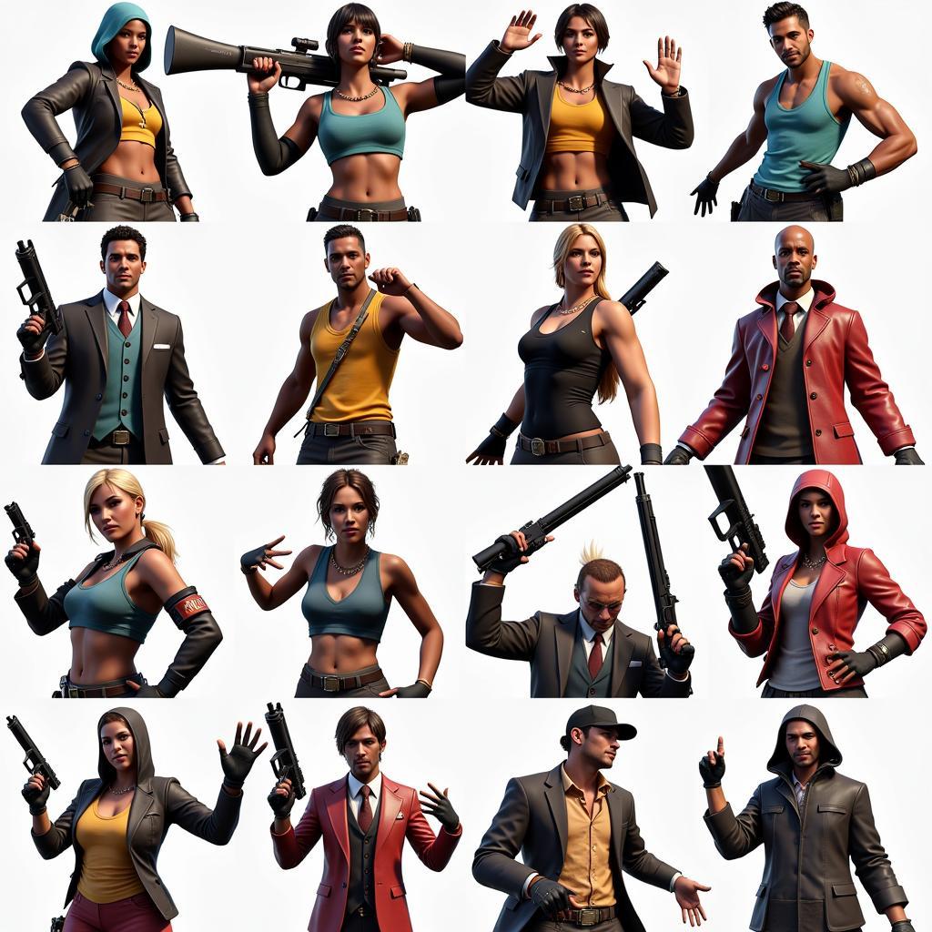 Weapon Skins and Emotes in Free Fire 4