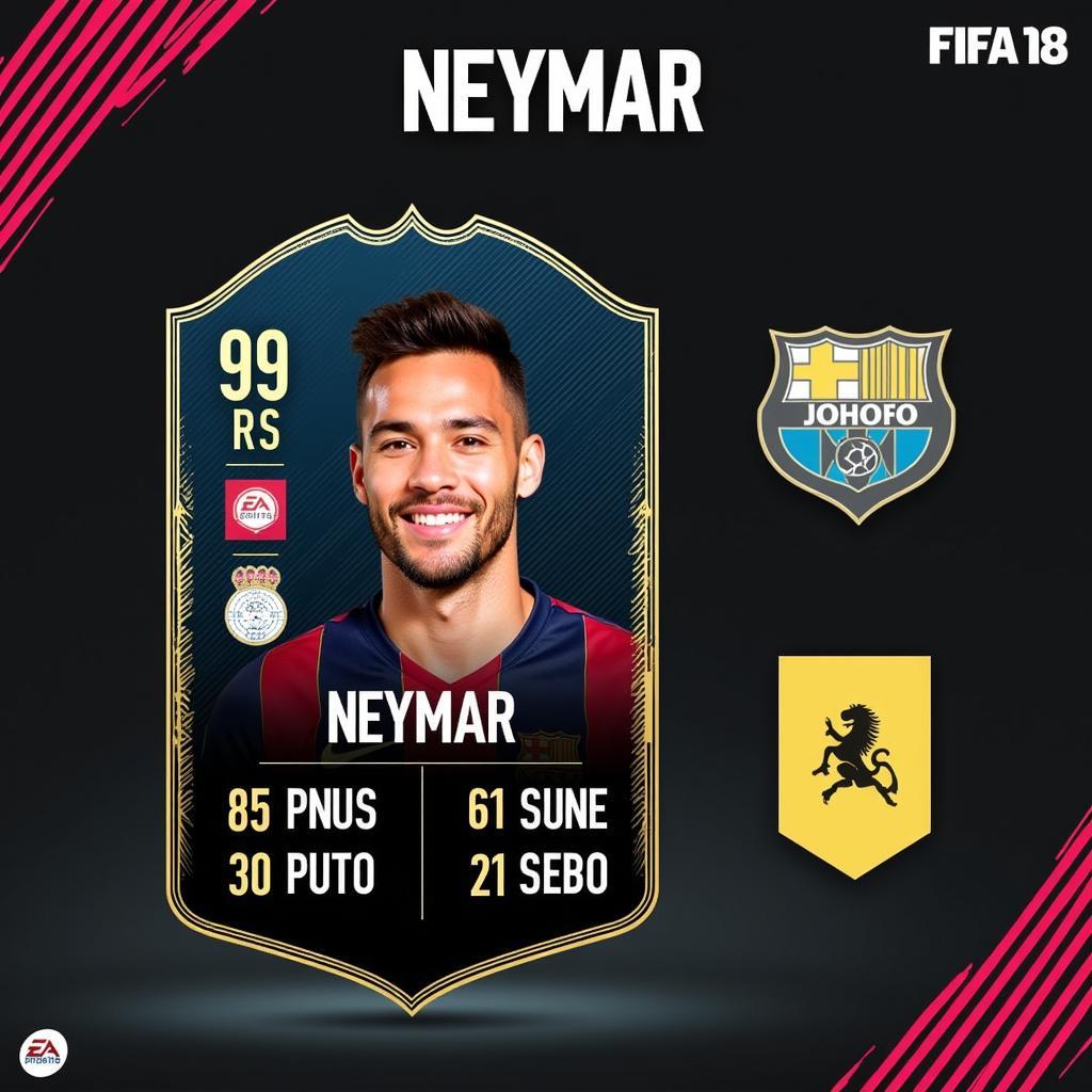 Neymar's logo in FIFA 18 Ultimate Team