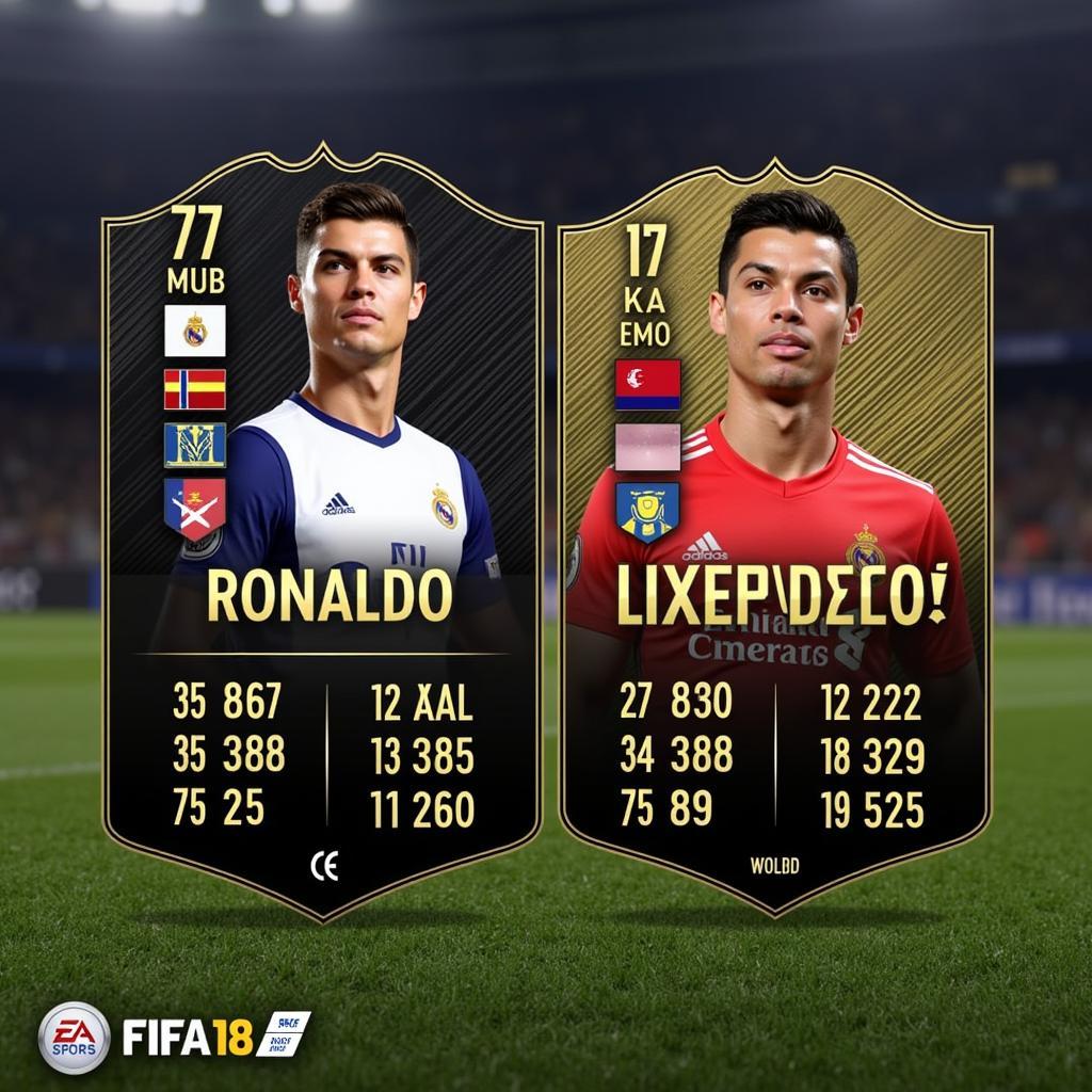 Cristiano Ronaldo's CR7 logo in FIFA 18 Ultimate Team