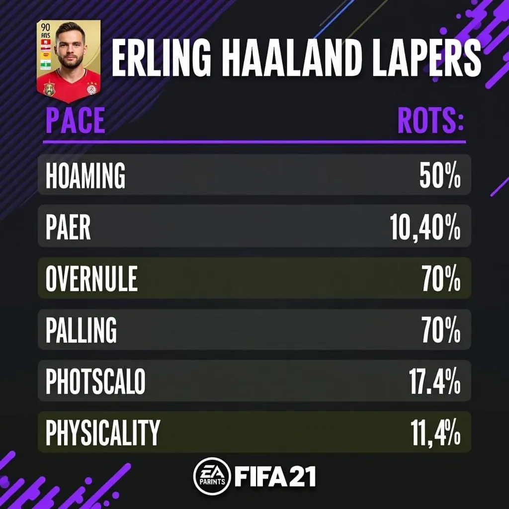 FIFA 21 Haaland In-Game Stats