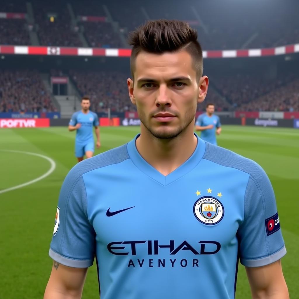 Erling Haaland FIFA 22 Man City Gameplay Screenshot