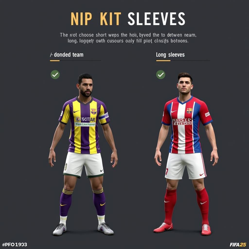 FIFA 25 Long Sleeve Kit Options